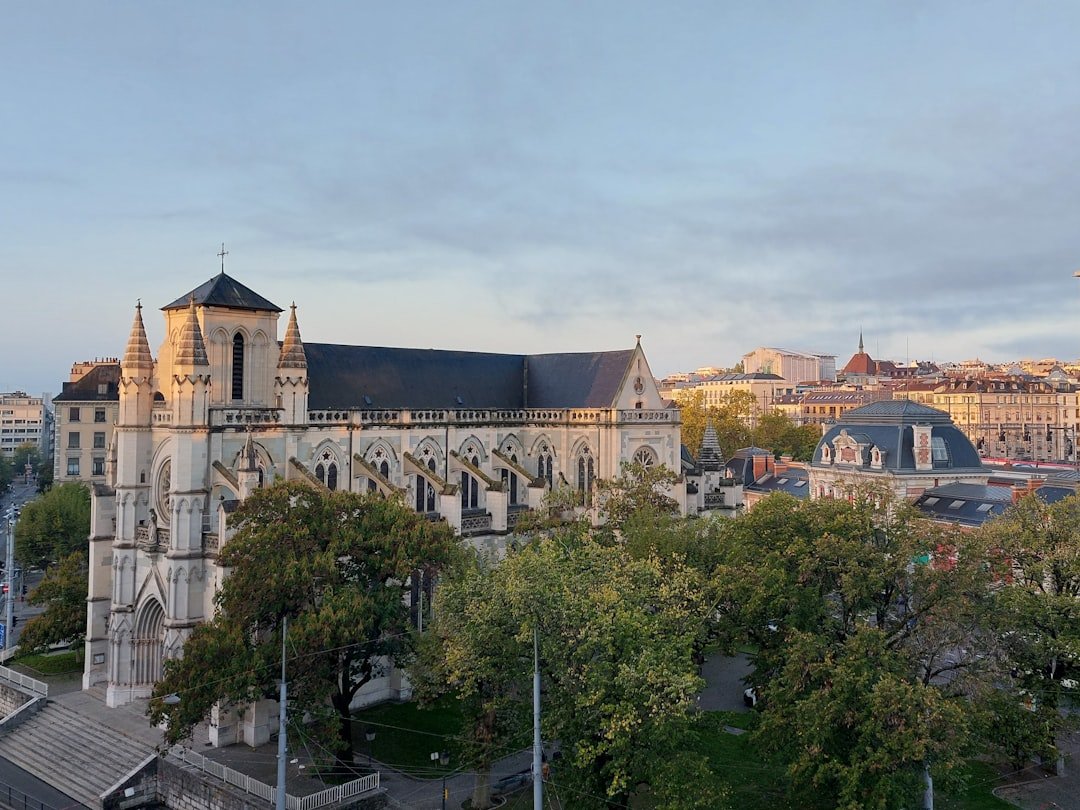 Historic European cathedral representing the Reformation era of John Calvin's life in Geneva